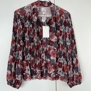 NWT Aritzia Wilfred Barbara blouse - floral XS